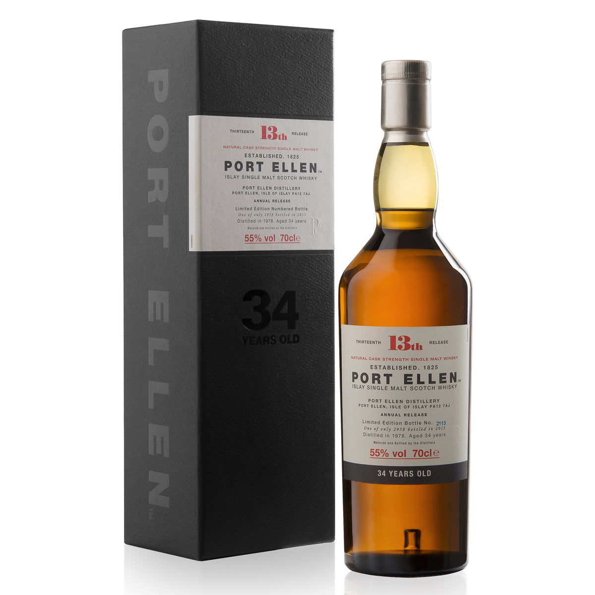 Port Ellen 13th Release 1978 – 34 Year Old – Bottle #2113